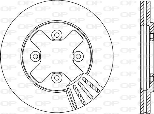 OPEN PARTS Тормозной диск BDR1371.20